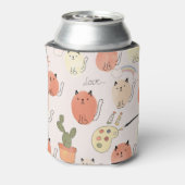 子猫の子猫かわいい動物の姿 缶クーラー (缶裏面)