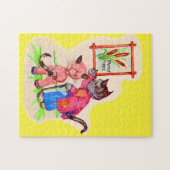 子猫の家系図 ジグソーパズル (横)