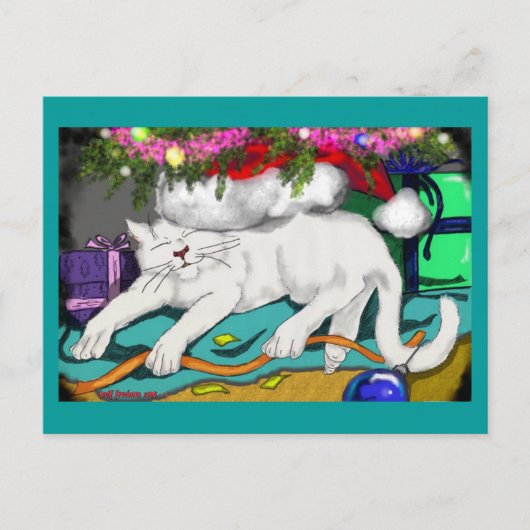 子猫の寝ずの番 ポストカード (正面)