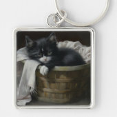 子猫の居心地の良いコーナー キーホルダー (正面)
