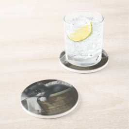 子猫の居心地の良いコーナー コースター