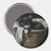 子猫の居心地の良いコーナー マグネット (正面/裏面)