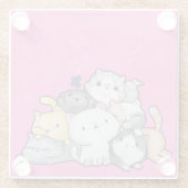 子猫の山 ガラスコースター (裏面)