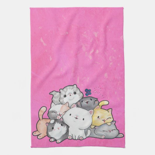 子猫の山 キッチンタオル (縦)