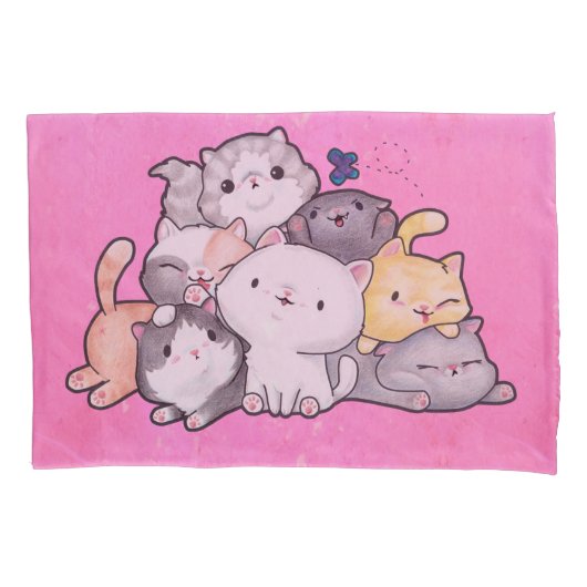 子猫の山 枕カバー (正面)