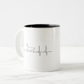 子猫の心拍 ツートーンマグカップ (正面左)