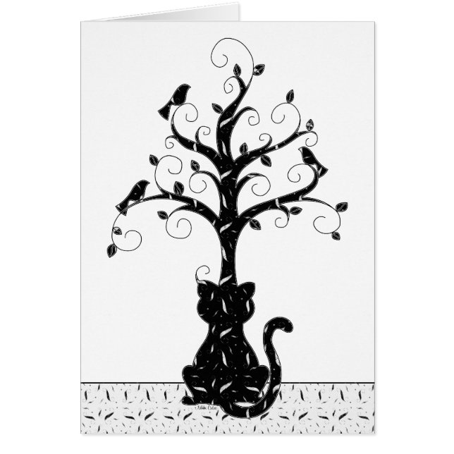 子猫の想像カード (正面)