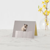 子猫の愛 カード (黄色い花)