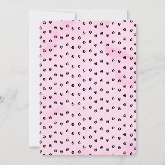 子猫の招待状 招待状 (裏面)