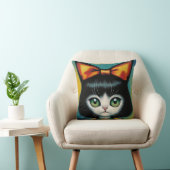 子猫の新しいリボン クッション (椅子)