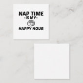 子猫の昼寝タイムハッピーアワー スクエア名刺 (正面/裏面)