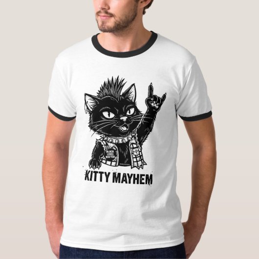 子猫の暴動 Tシャツ (正面)