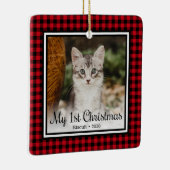 子猫の最初のクリスマス セラミックオーナメント (右)