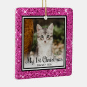 子猫の最初のクリスマス セラミックオーナメント (右)