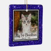 子猫の最初のクリスマス セラミックオーナメント (右)