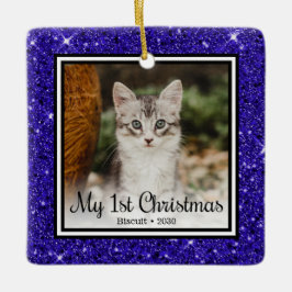 子猫の最初のクリスマス セラミックオーナメント