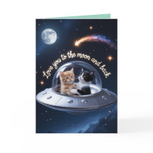 子猫の月バレンタインデーカード