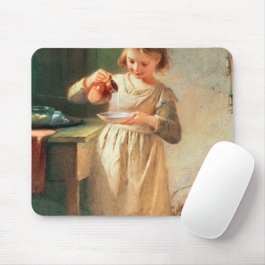 子猫の朝食 マウスパッド (マウス)