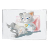 子猫の枕カバー 枕カバー (裏面)