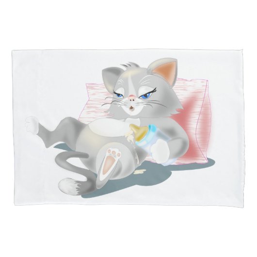 子猫の枕カバー 枕カバー (正面)