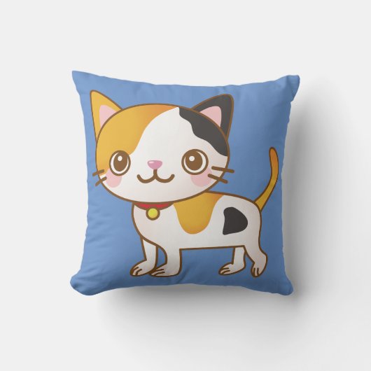 子猫の枕 クッション (正面)