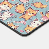 子猫の柄 デスクマット (コーナー)