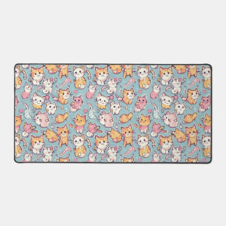 子猫の柄 デスクマット