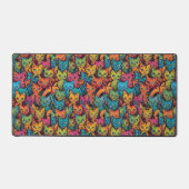 子猫の柄 デスクマット (正面)