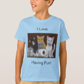 子猫の楽しい思い出Tシャツ Tシャツ (正面)