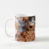 子猫の生地マグ コーヒーマグカップ (左)