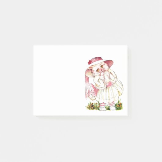 子猫の着飾り ポストイット (正面)