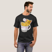 子猫の紅茶 かわいい猫 3 Tシャツ (正面フル)