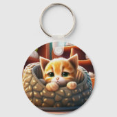 子猫の絵 キーホルダー (裏面)
