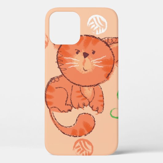 子猫の継ぎ目のないおもちゃ Case-Mate iPhoneケース (裏面)