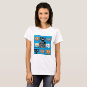子猫の群れ かわいい猫好きTシャツ Tシャツ (正面フル)