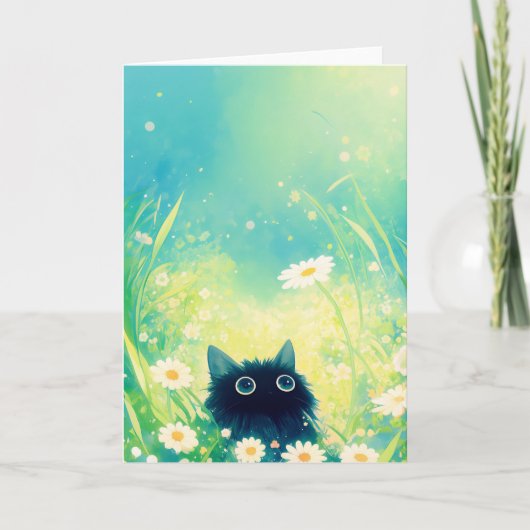 子猫の花の楽園 カード (正面)
