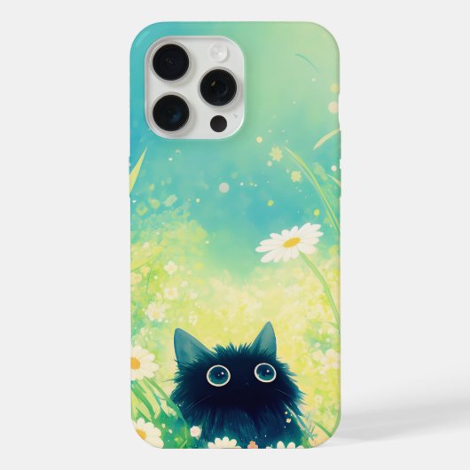 子猫の花の隠れ家 iPhoneケース (裏面)