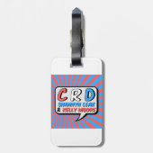 子猫の荷物のラベル ラゲッジタグ (裏面縦)