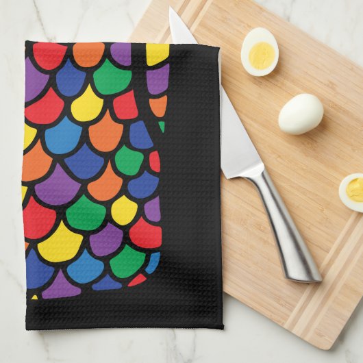 子猫の虹 キッチンタオル (四つ折り)