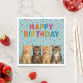 子猫の誕生日ナプキン！ スタンダードランチョンナプキン (インサイチュ)