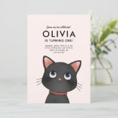 子猫の誕生日パーティー 招待状 (スタンド正面)