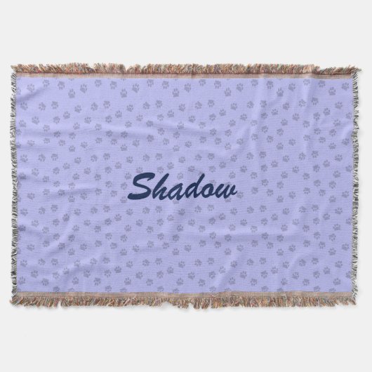 子猫の足 – 動物の毛布を投げる スローブランケット (正面)