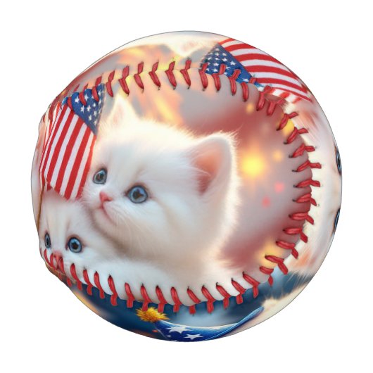 子猫の遊び時間 野球ボール (裏面左)