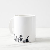 子猫の違う位置 コーヒーマグカップ (正面左)