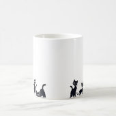 子猫の違う位置 コーヒーマグカップ (中央)