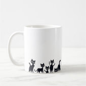 子猫の違う位置 コーヒーマグカップ (左)