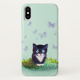 子猫の電話ケース iPhone X ケース