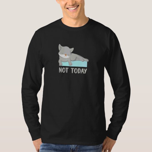 子猫の飼い主のための怠惰な猫 Tシャツ (正面)