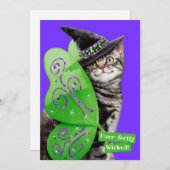 子猫の魔女 フェアリー 招待状 (正面/裏面)