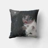 子猫の魔法の枕との少しVampiress クッション (裏面)